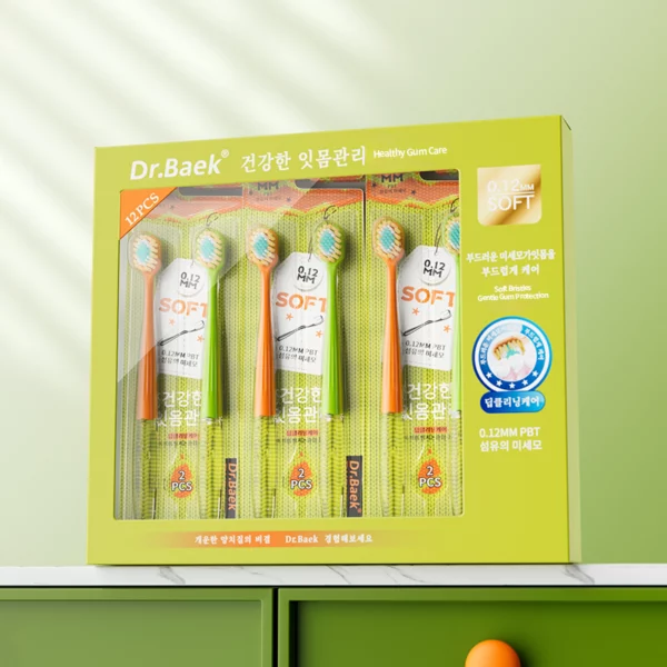 Dr. Baek 20102 Ultra‑Soft PBT Toothbrush Set